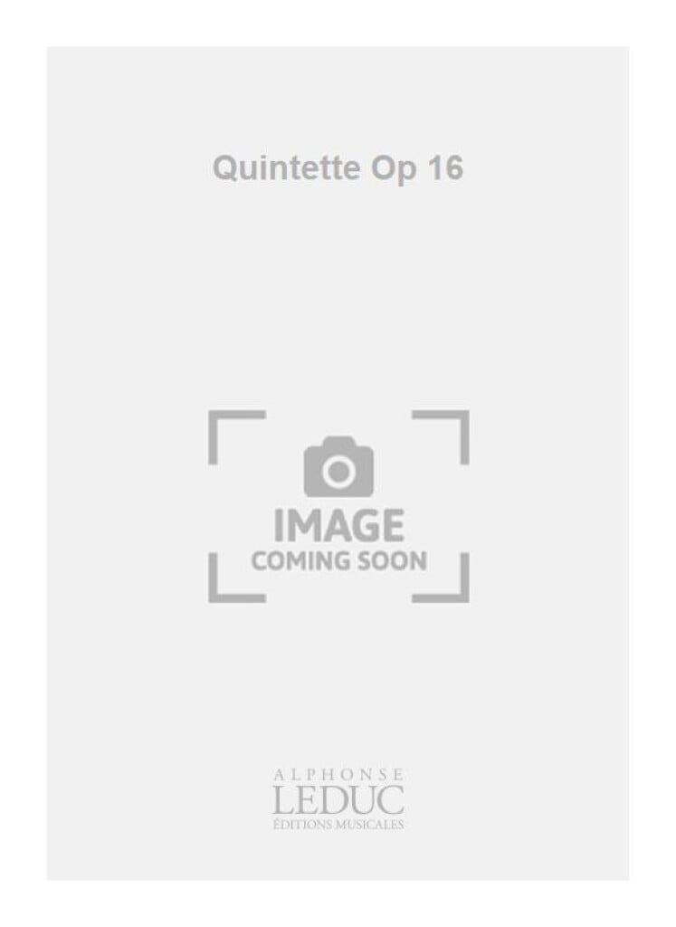 Quintette Op 16